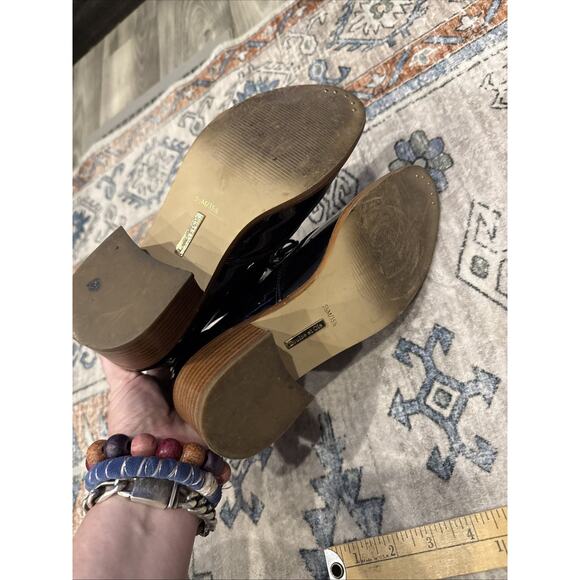 louise et cie shoes Oxfords Black Shinny Patten Leather Size 5.5 - Picture 6 of 10